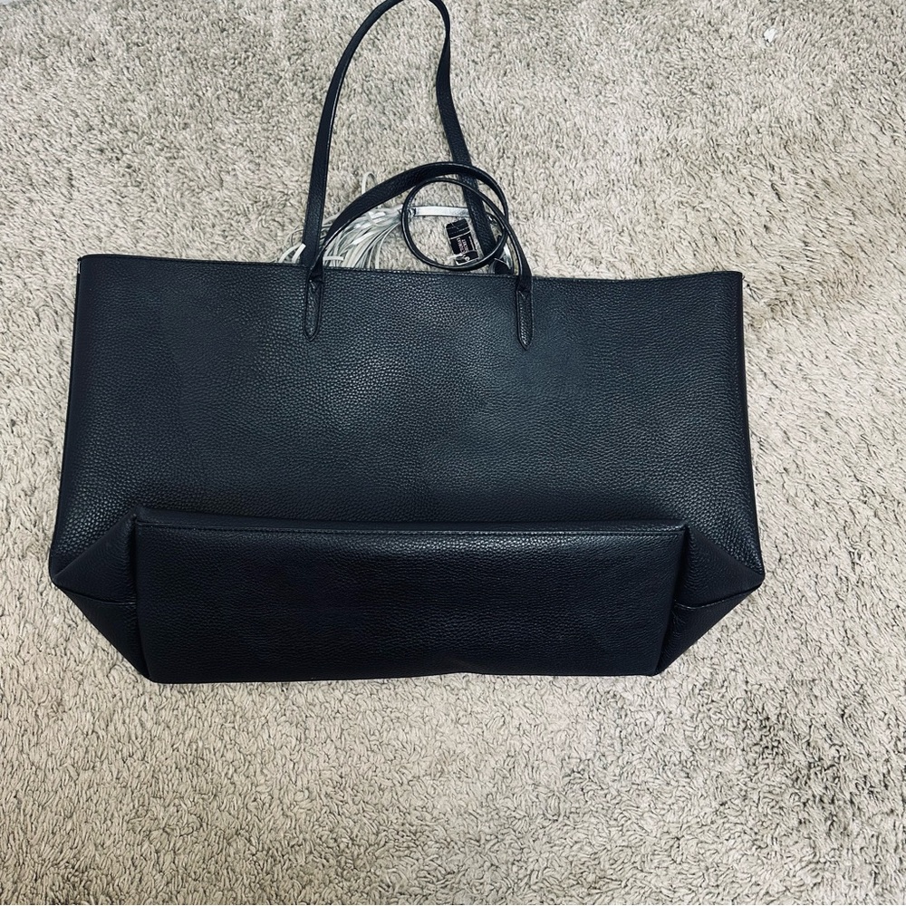 Victoria's Secret Black Tote with White Tassel - Picture 3 of 3